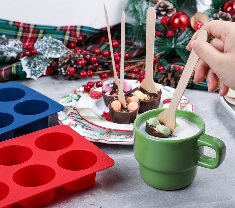 Webake Chocolate Bar Mold Silicone Break-Apart Candy Molds for 1 Ounce Chocolate Chunk Protein Energy Bar Candy Bar, Food Grade, Easy Release Candy Molds Baking Pan, Pack of 2 - Image 2